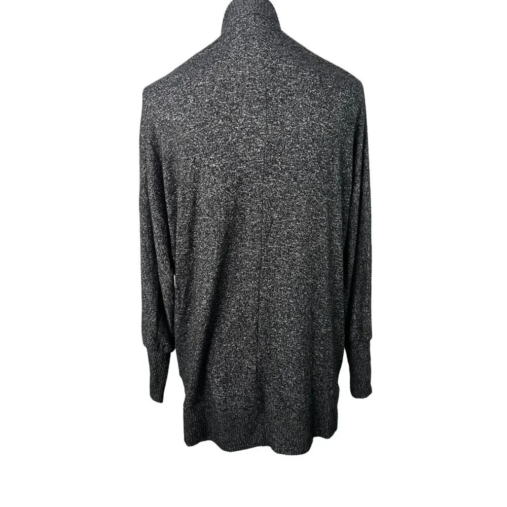 Open Front Cardigan Duster‎ Pockets Long Sleeve Knit Gray size XS